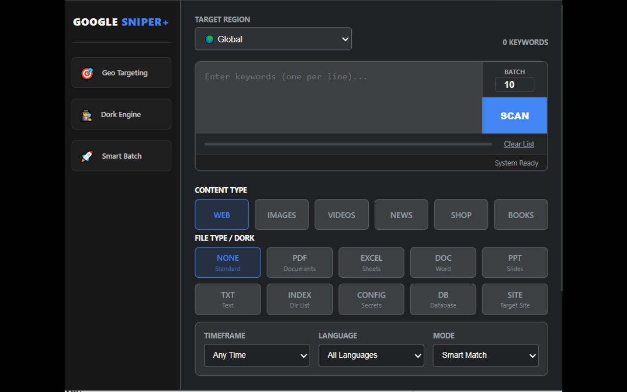 Google Sniper Pro - Bulk Search Tool free - 截图 2