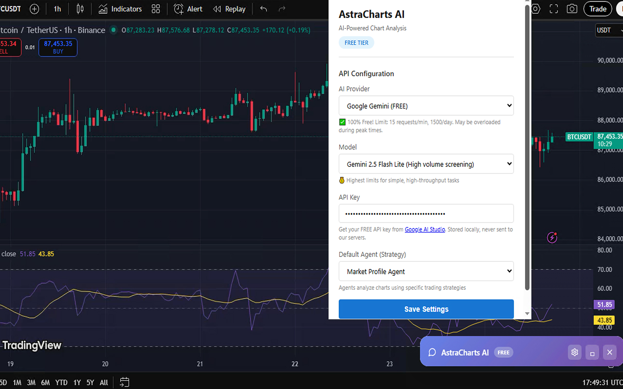 AstraCharts AI - 截图 1