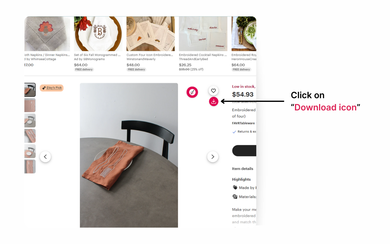 Etsy Image Downloader - 截图 1
