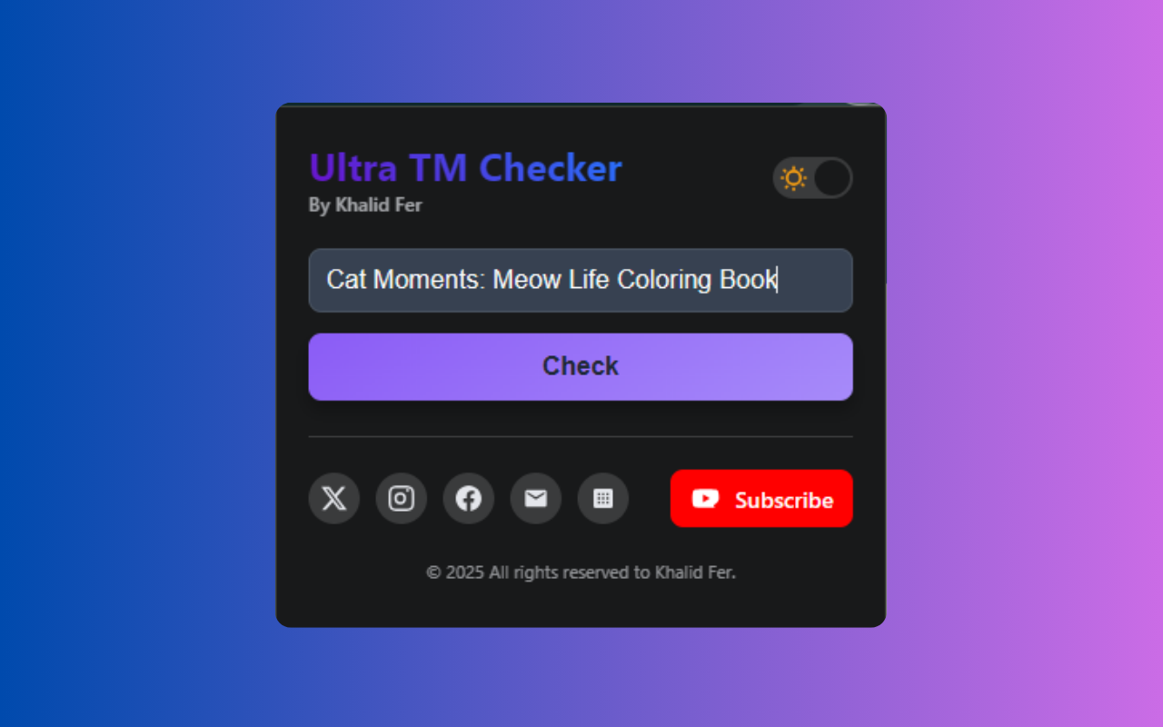 Ultra TM Checker - 截图 3