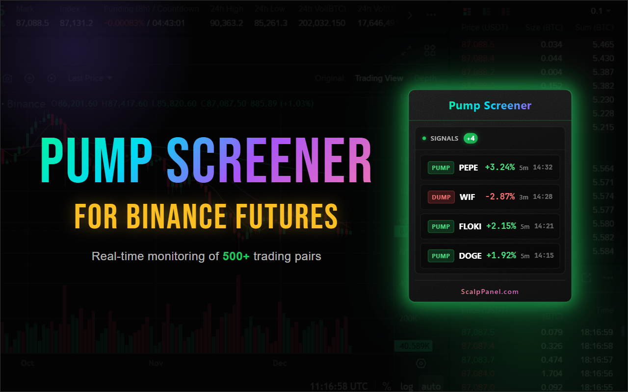 Pump Screener for Binance Futures - 截图 4