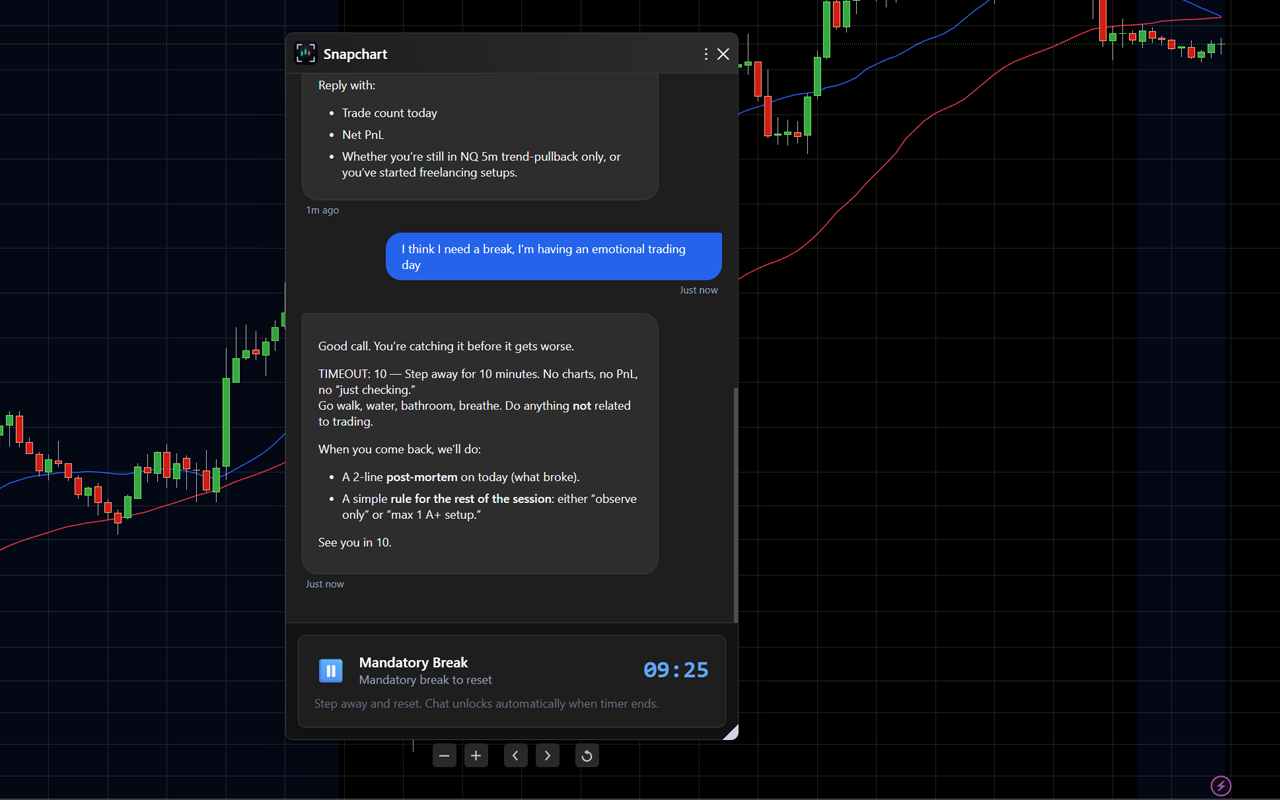 Snapchart - Trading Psychology AI Coach - 截图 2