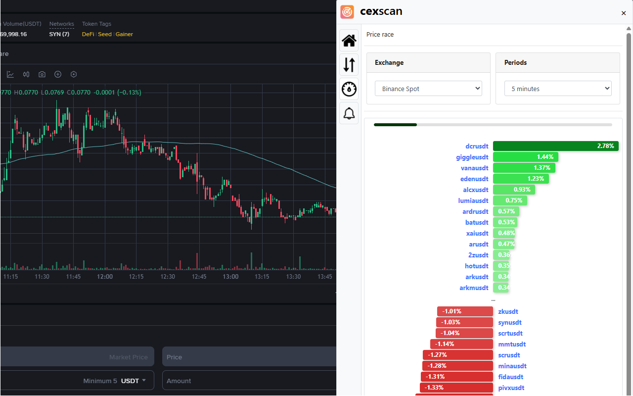 cexscan - Crypto exchange scanner - 截图 1