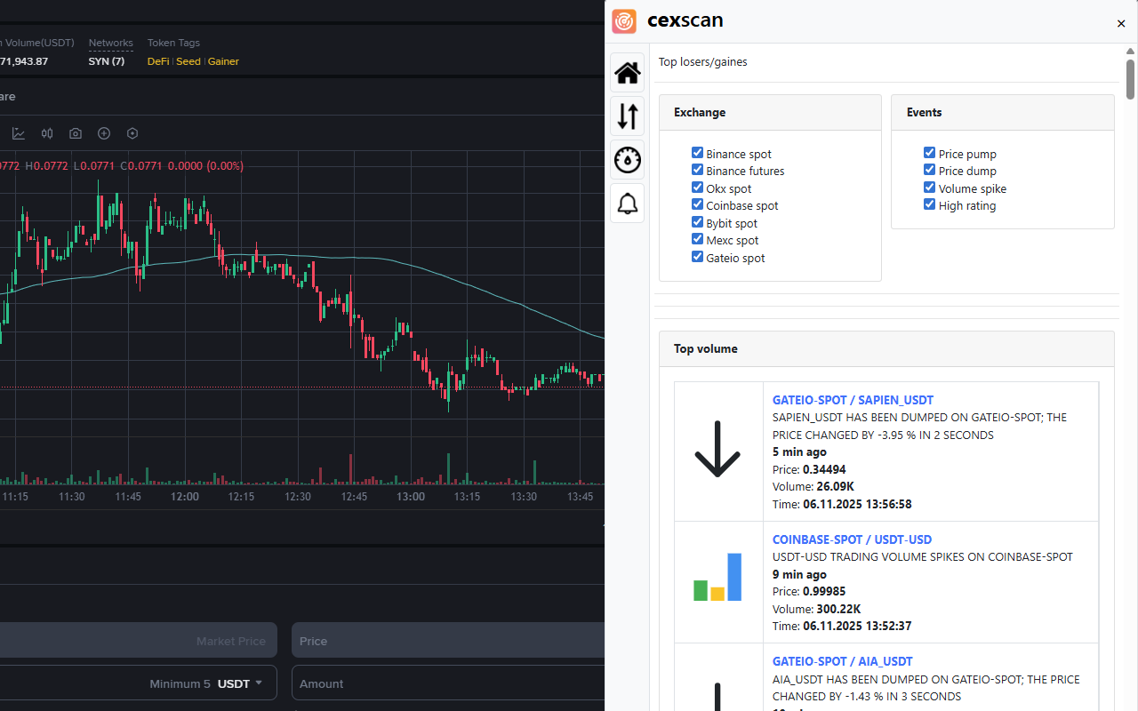 cexscan - Crypto exchange scanner - 截图 3