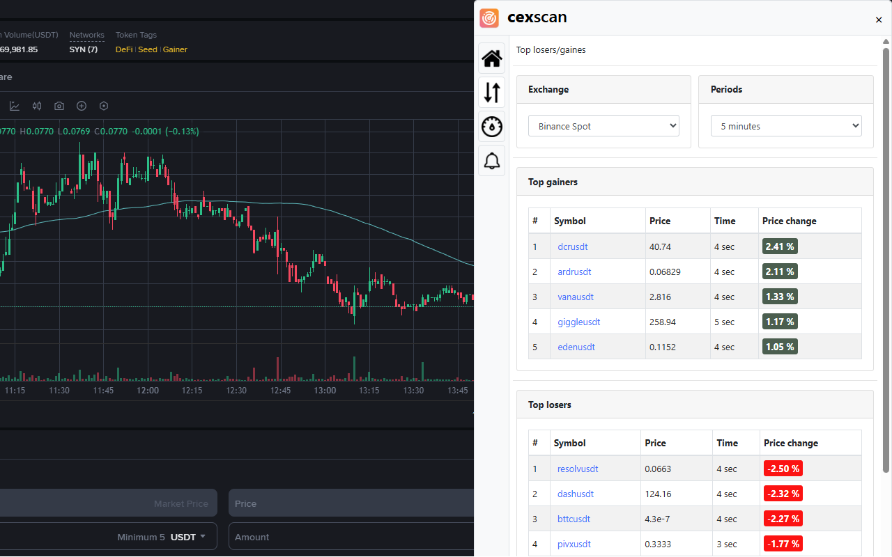 cexscan - Crypto exchange scanner - 截图 4