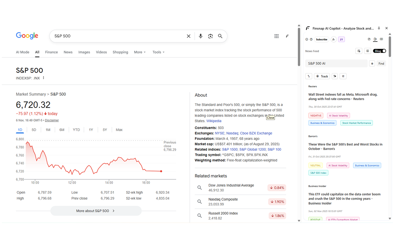 Finsnap AI Copilot - Analyze Stock and Investment News - 截图 3