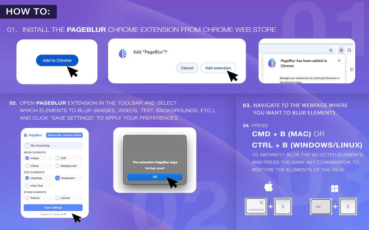 PageBlur - Blur Web Content Easily - 截图 3