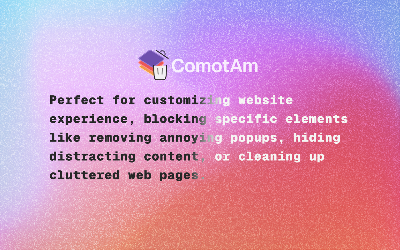 ComotAm - Element Remover - 截图 1