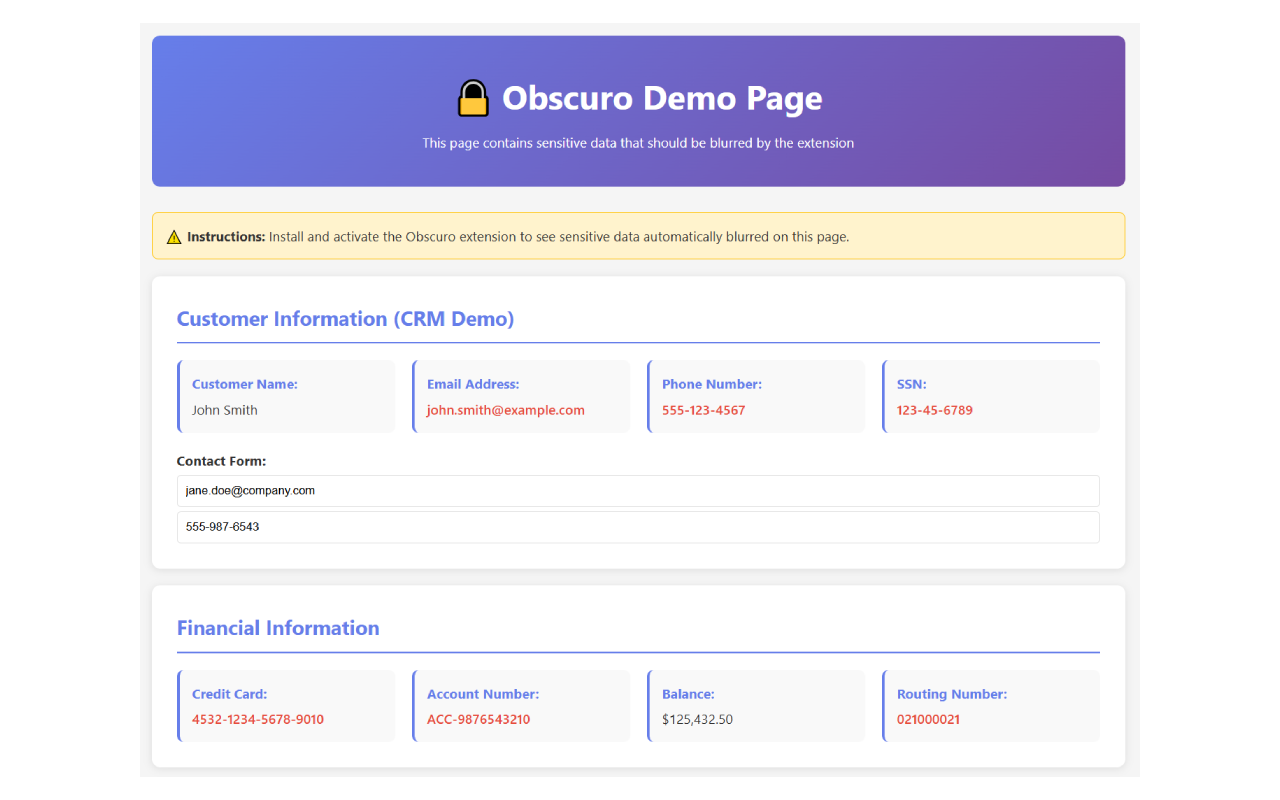 Obscuro - Sensitive Data Hider - 截图 2