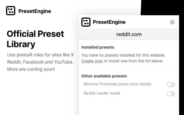 PresetEngine - Block Pop-ups & Customize Sites - 截图 5