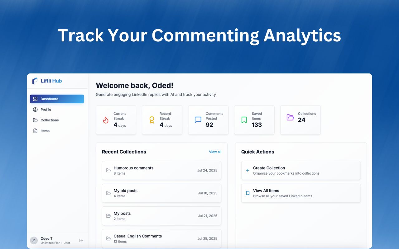 Liftli – AI Comments That Build Authority - 截图 4