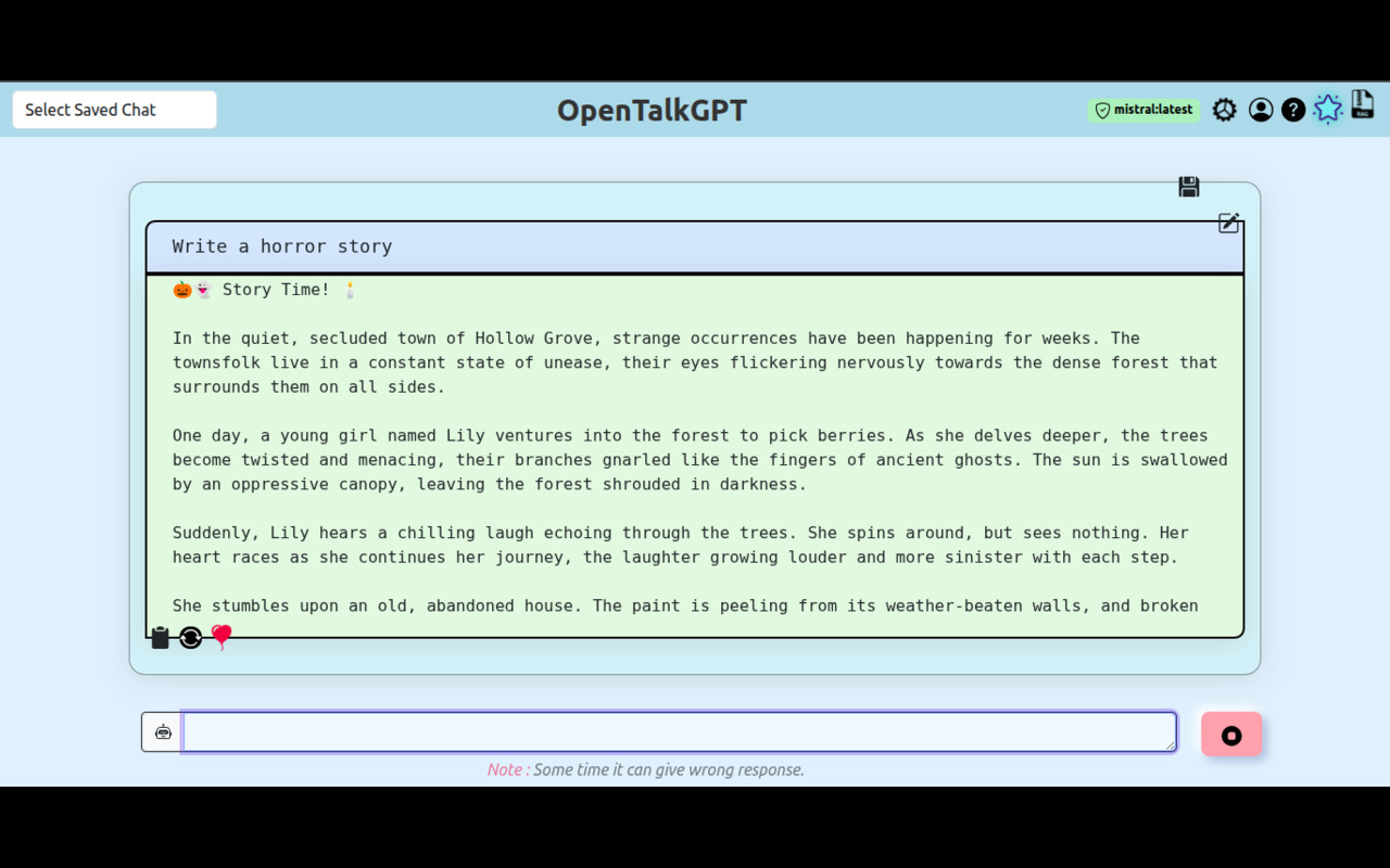 OpenTalkGPT - UI to access DeepSeek,Llama or open source modal with rag. - 截图 2