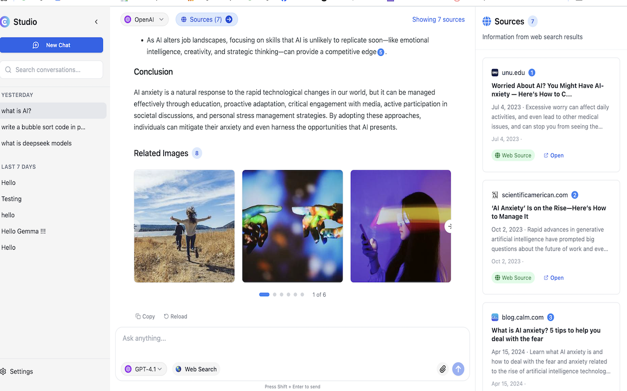 Cognito — AI sidebar: Built-in AI, Ollama, OpenAI & Gemini - 截图 5