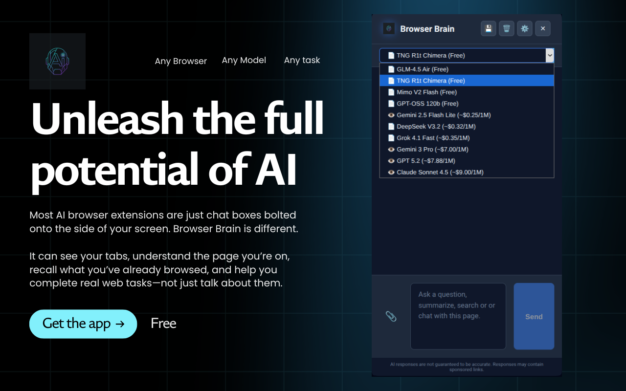 Browser Brain AI Agent - 截图 1