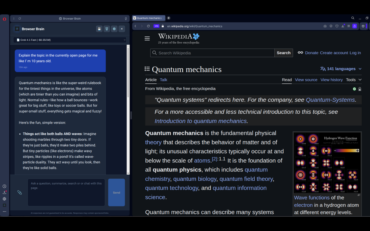 Browser Brain AI Agent - 截图 2