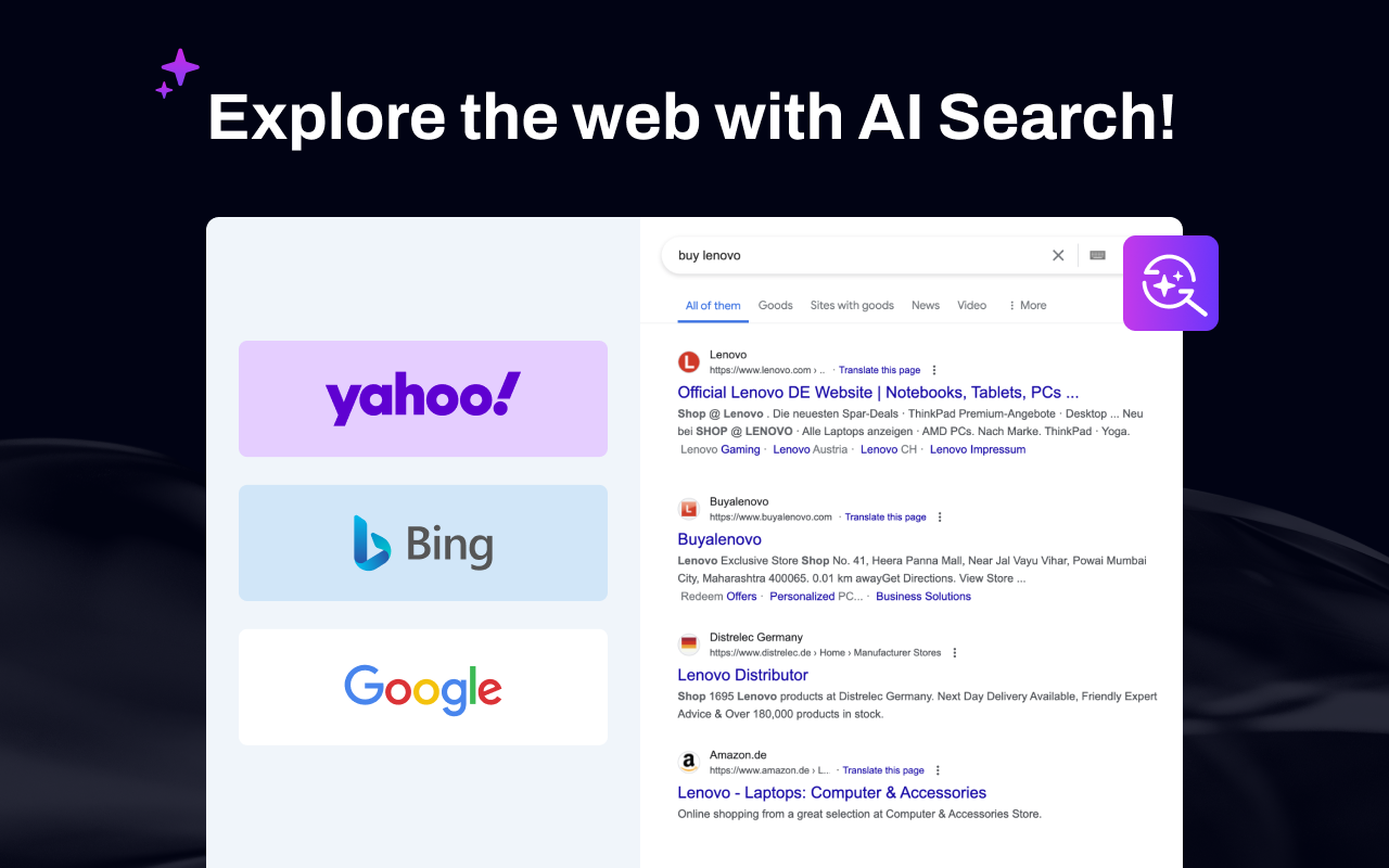 AI-Powered Search - 强化搜索结果！ - 截图 3