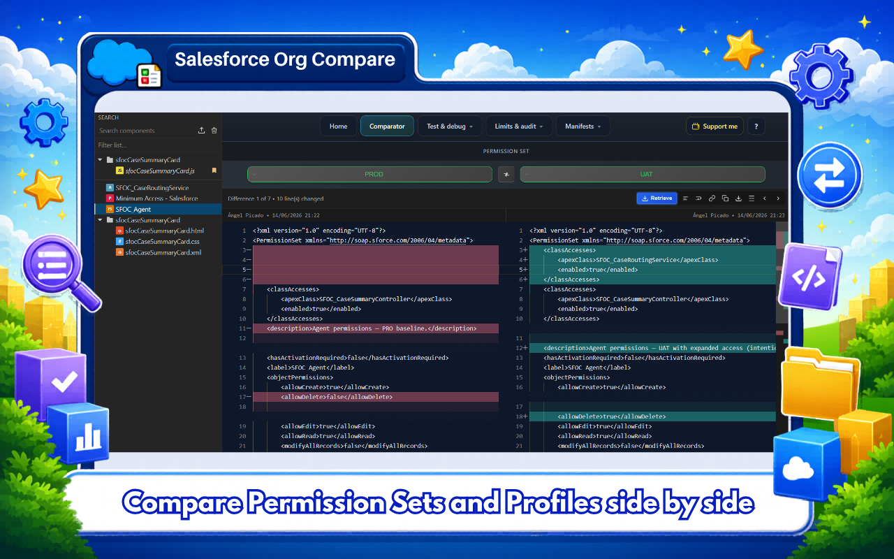 Salesforce Org Compare - 截图 1