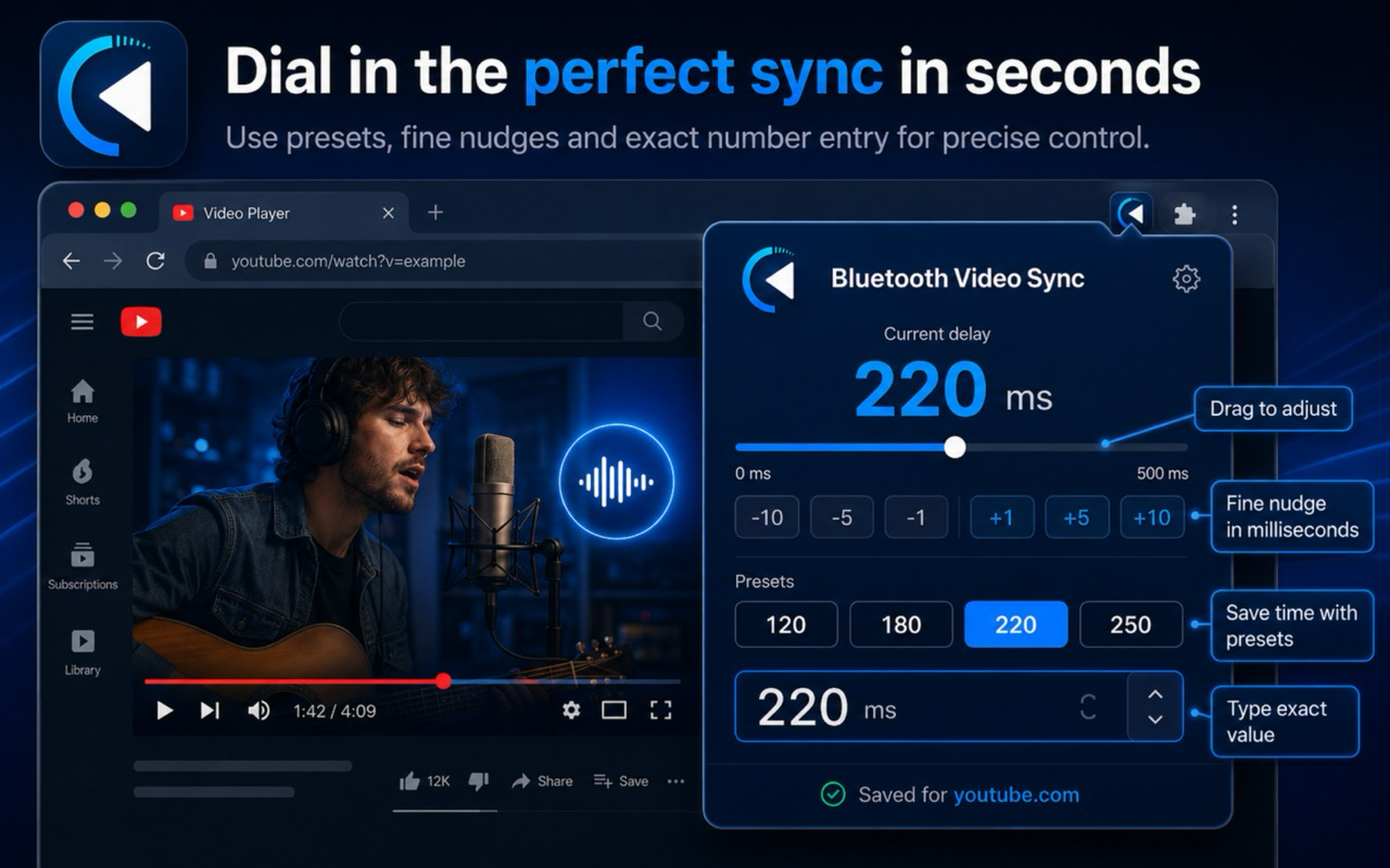 Bluetooth Video Sync - 截图 1