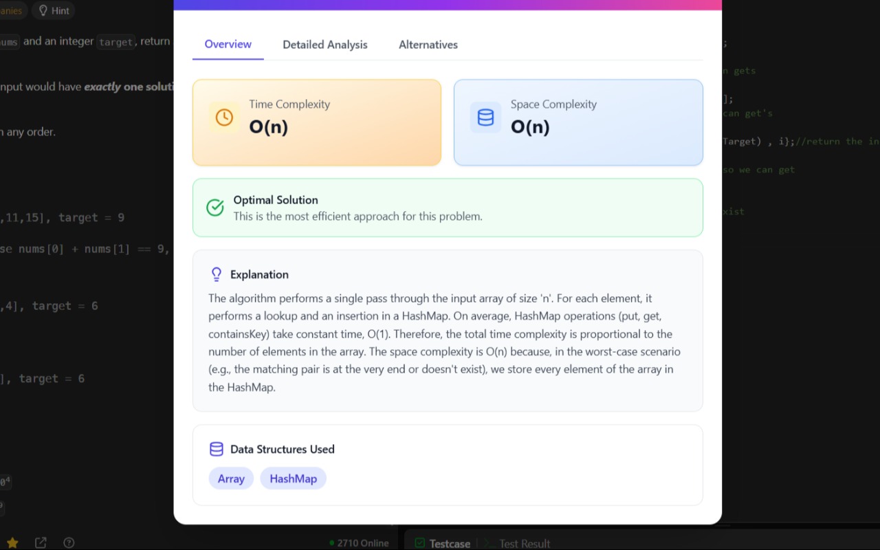 LeetScope – AI Code Insights for LeetCode - 截图 1