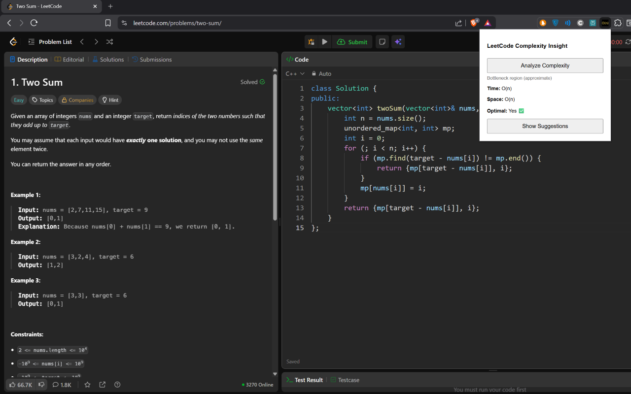 LeetCode Complexity Insight - 截图 2