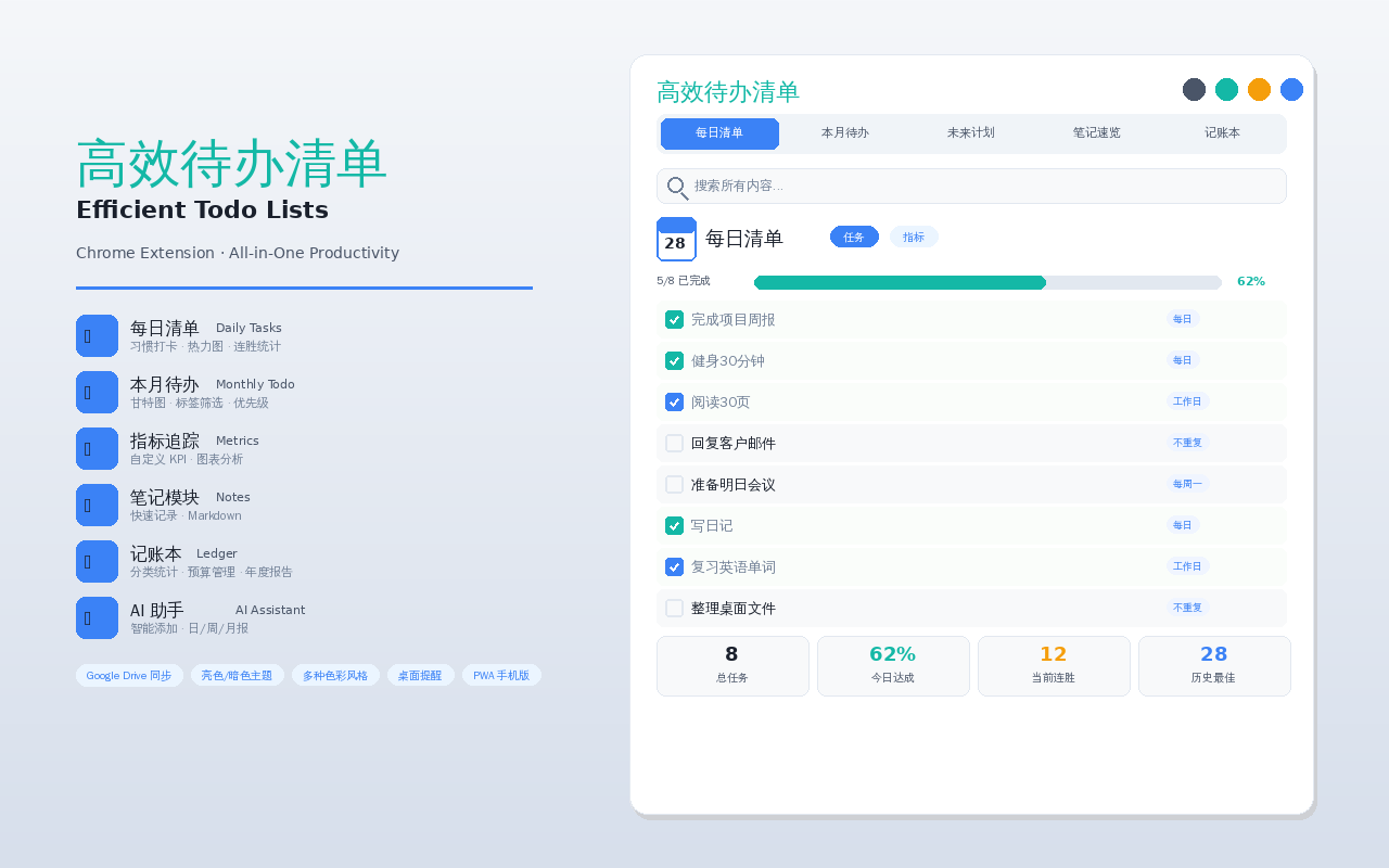 高效待办清单 (To-Do List) - 截图 1