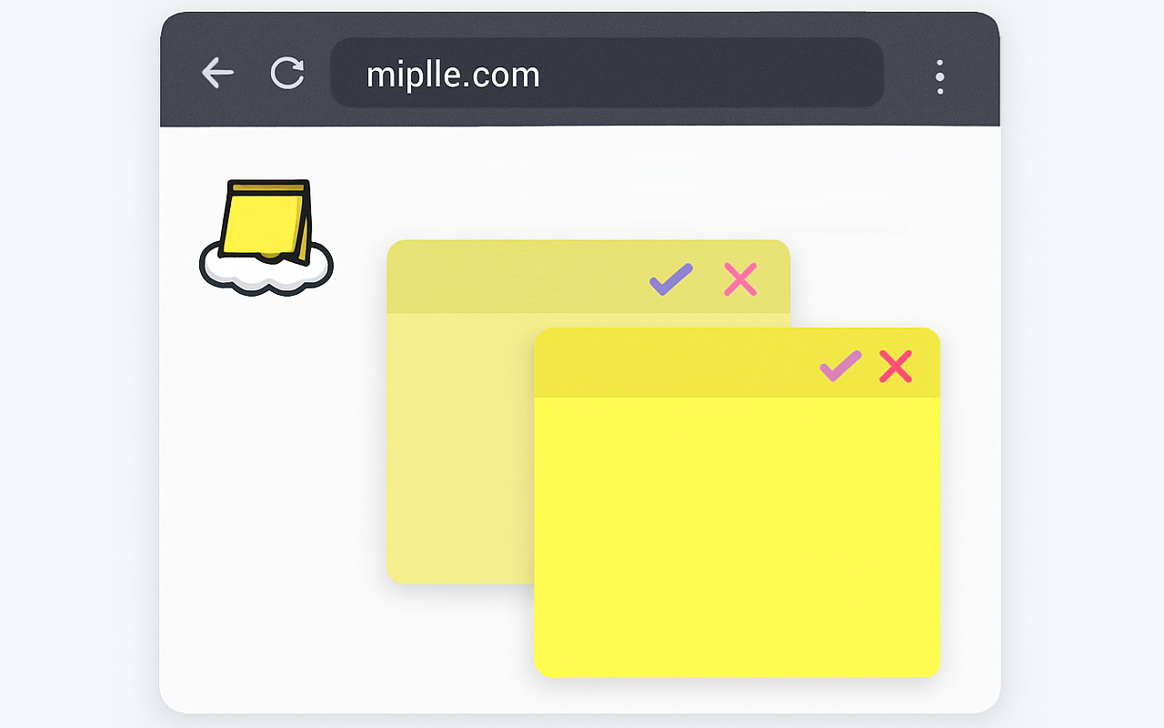 Post-it Flutuante - Post-its Flutuantes Miplle - 截图 3