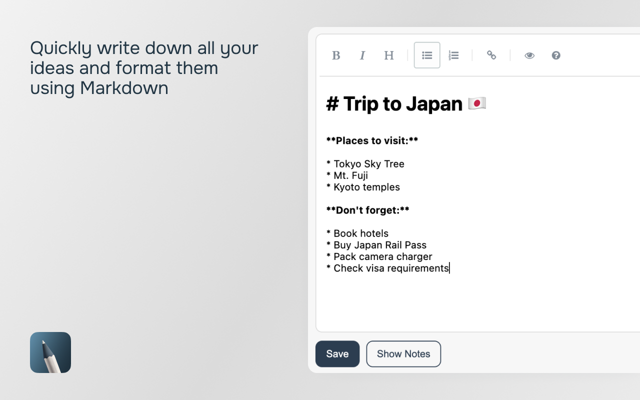Quick Notes - 截图 2