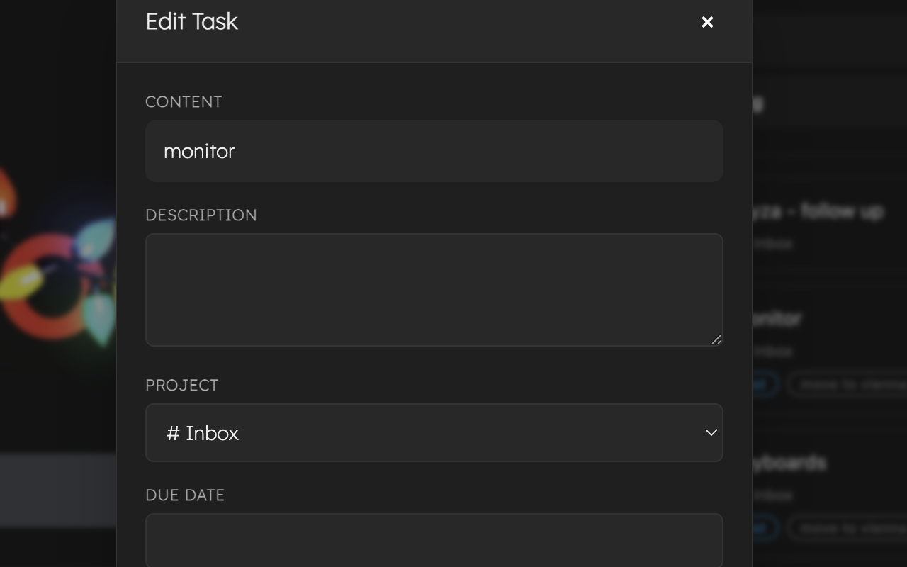 Todoist Custom Sidebar - 截图 3