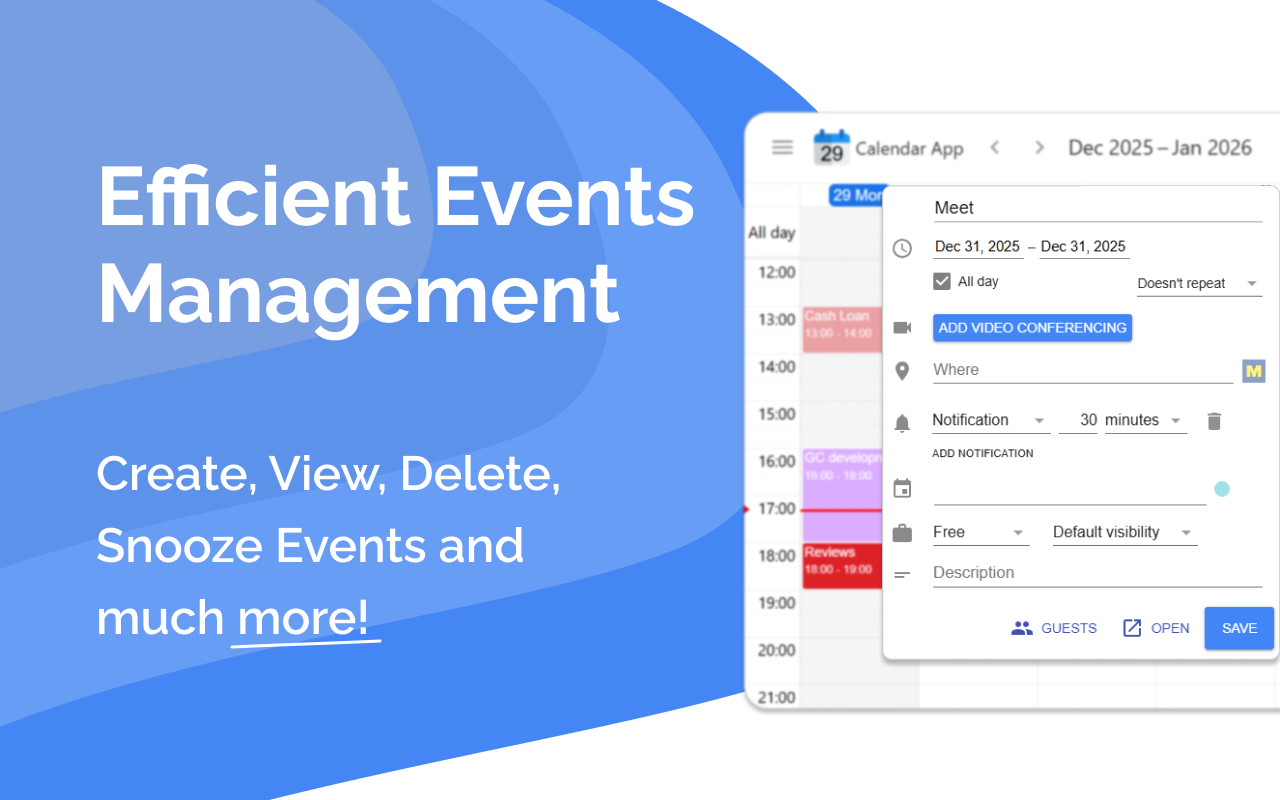 Google Calendar™ 应用程序 - Application for Google Calendar™ - 截图 3