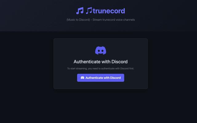 Trunecord - 流式传输到Discord - 截图 1