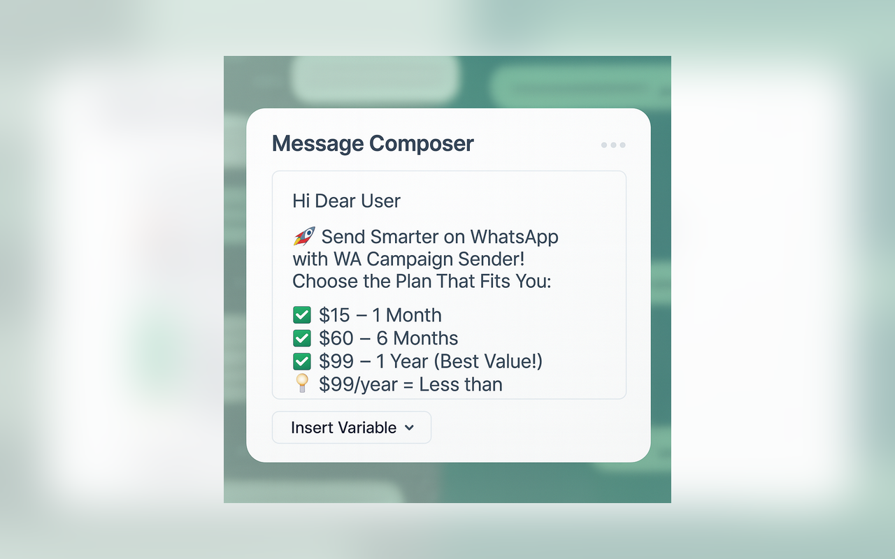 WA Campaign Sender - 截图 4