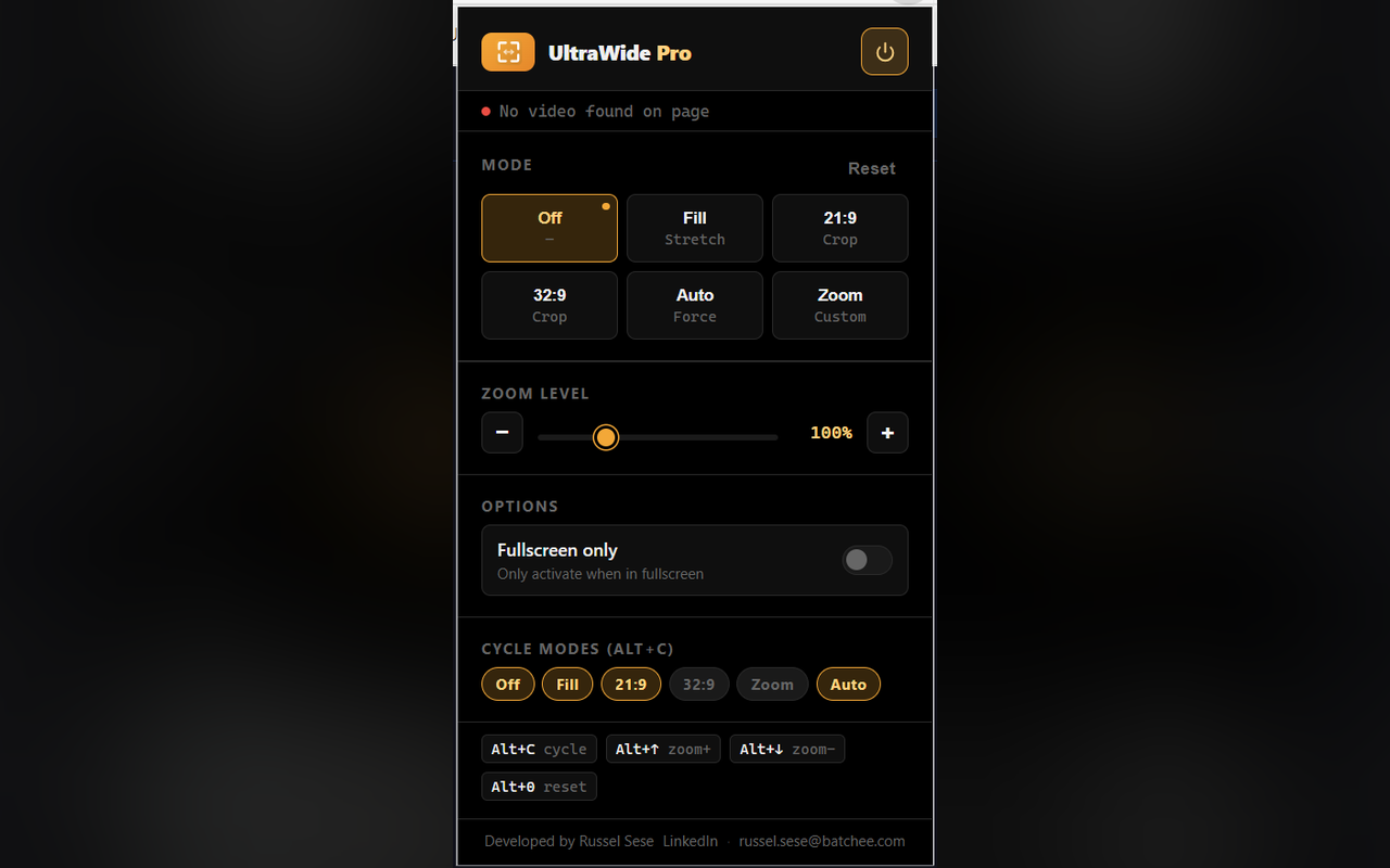 UltraWide Pro — Remove Black Bars from Any Video - 截图 5