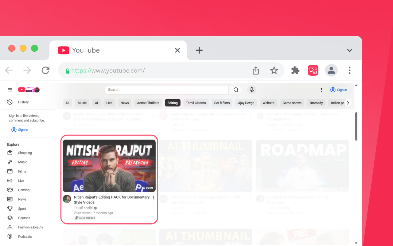 Thumbora — YouTube Thumbnail Viewer - 截图 1