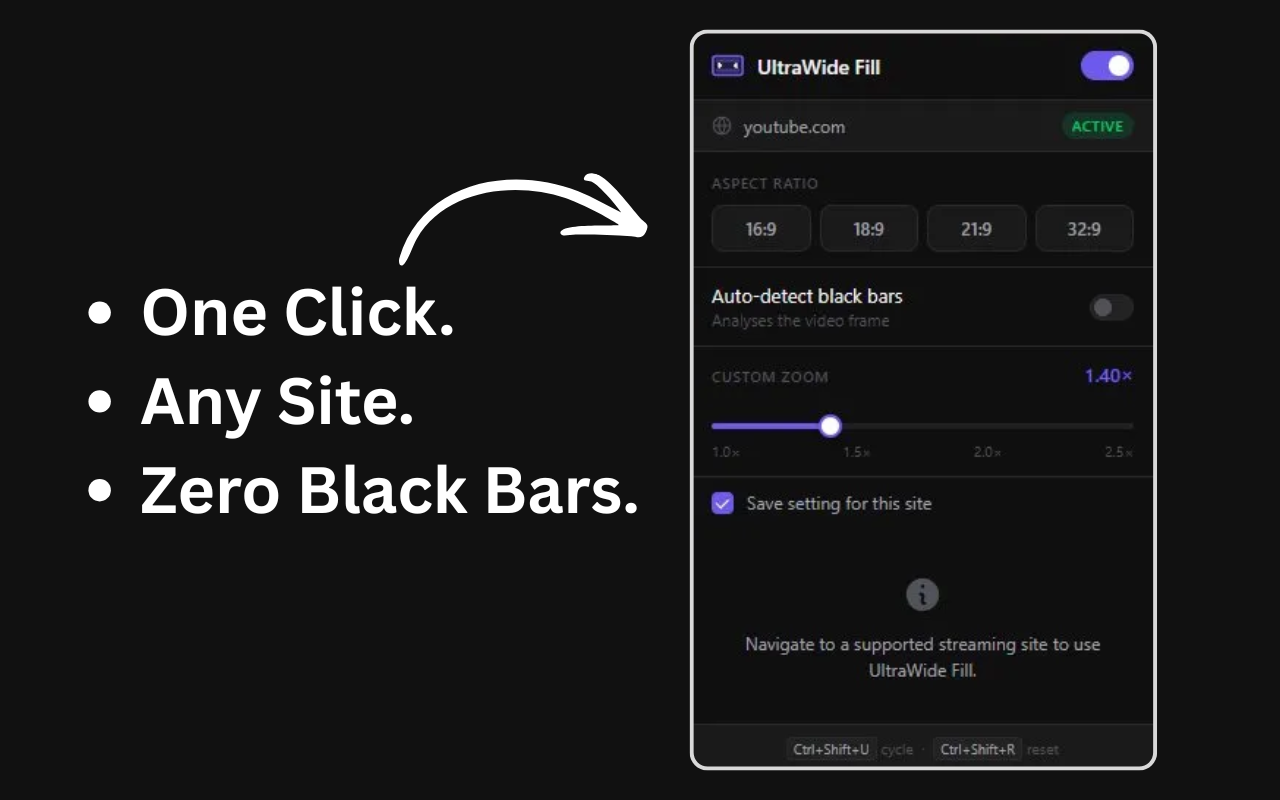 UltraWide Fill — Remove Black Bars - 截图 3