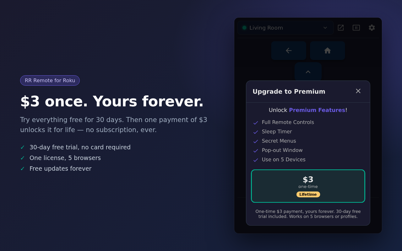 RR Remote for Roku (Unofficial) - 截图 4