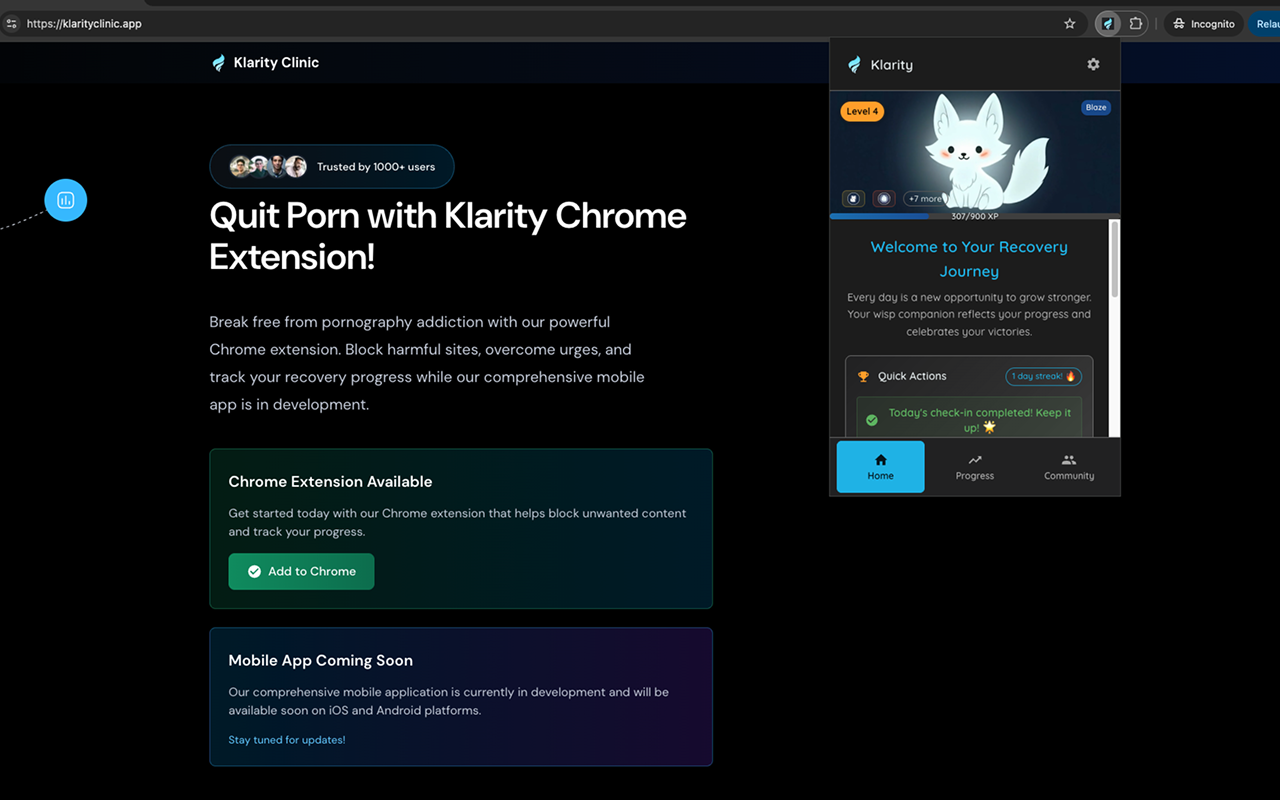Klarity - Porn Blocker, Quit Porn, Regain Control - 截图 3