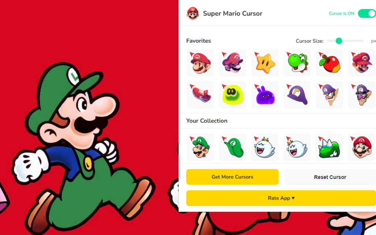 Super Mario Cursor ★ Custom Cursor for Chrome™ - 截图 3