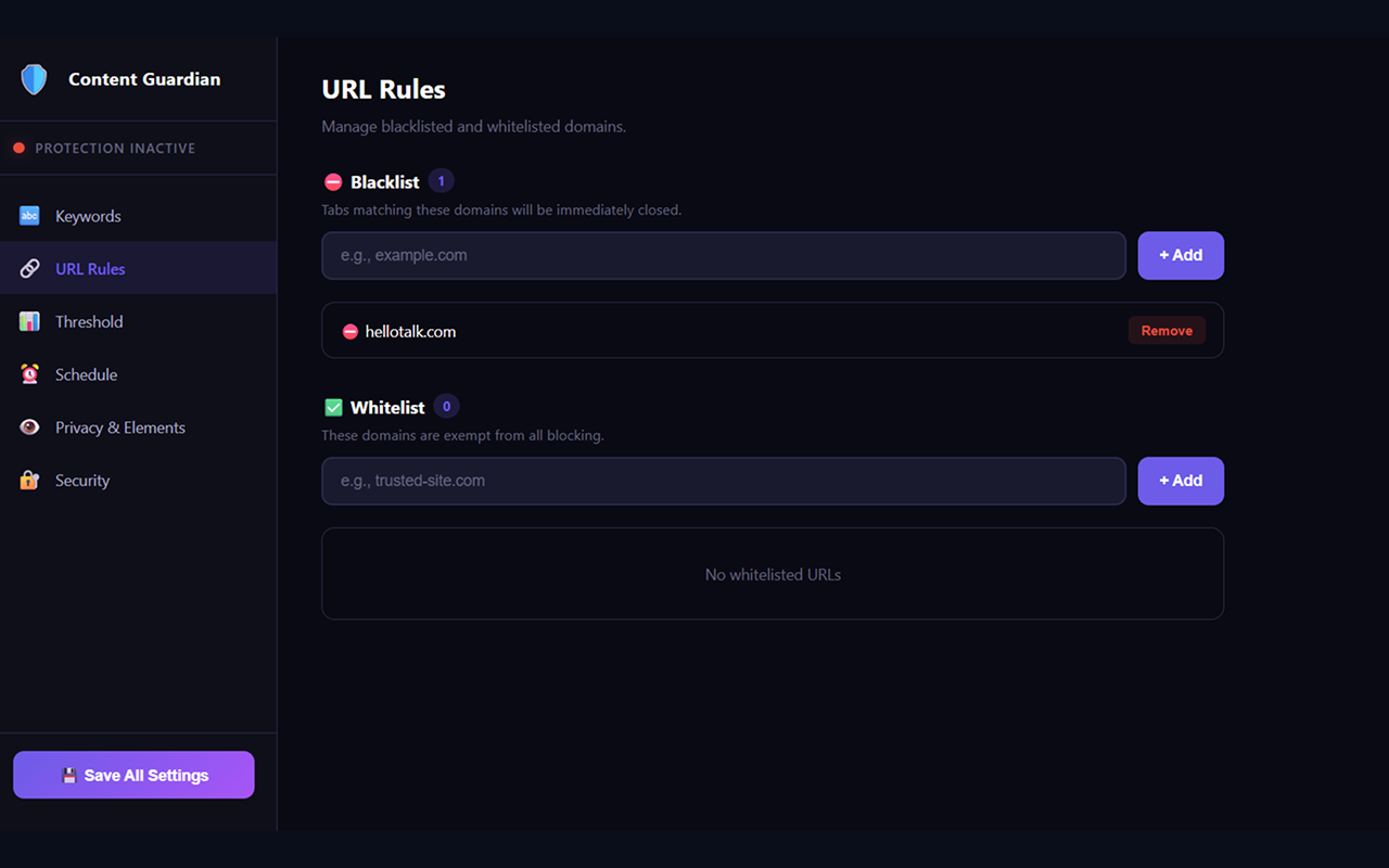 Content Guardian: Website Blocker, Porn Filter & Keyword Blocker - 截图 2