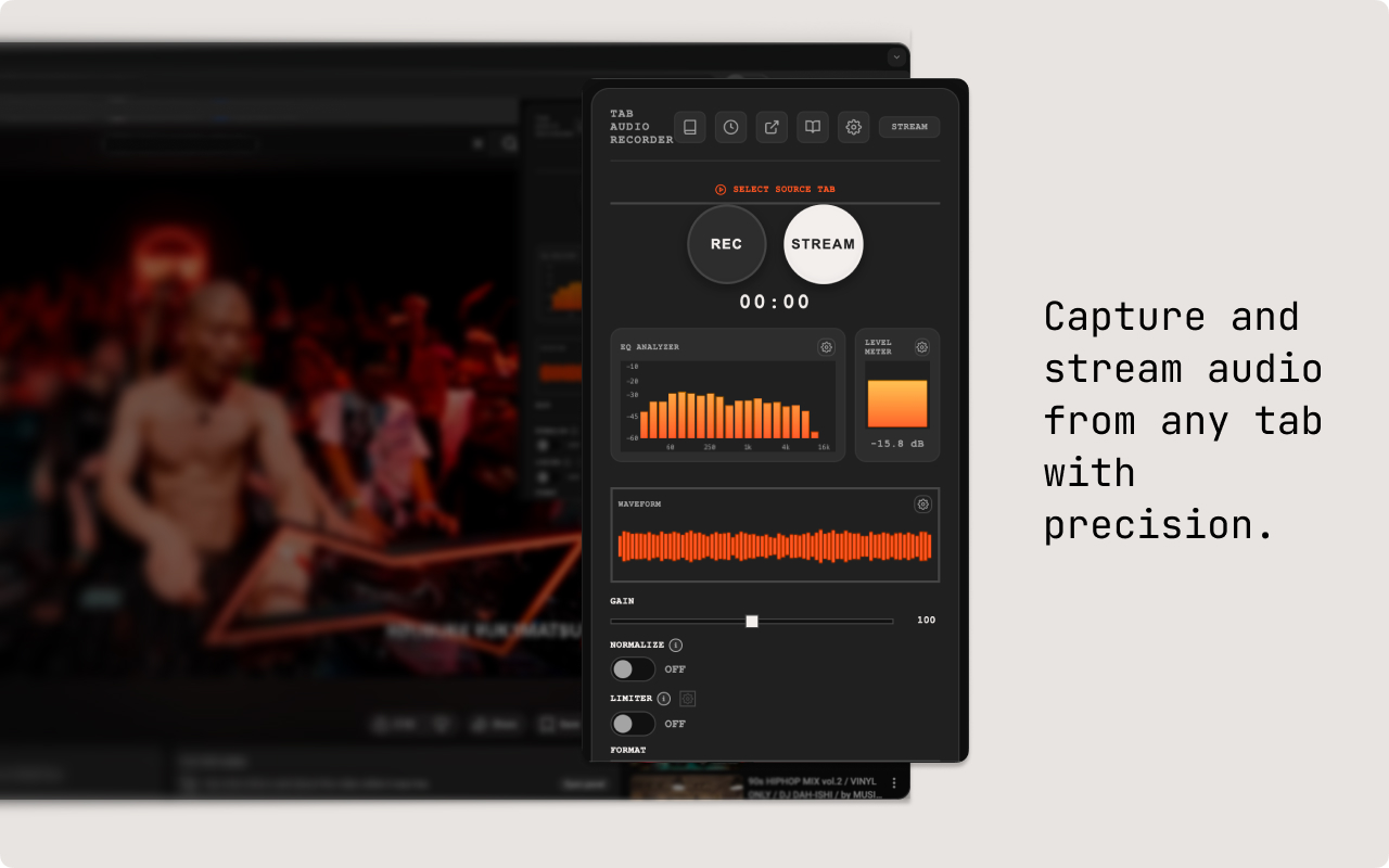 Tab Audio Recorder - 截图 1