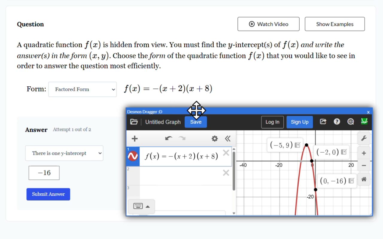 Desmos Dragger - Graphing Calc on Any Website - 截图 3