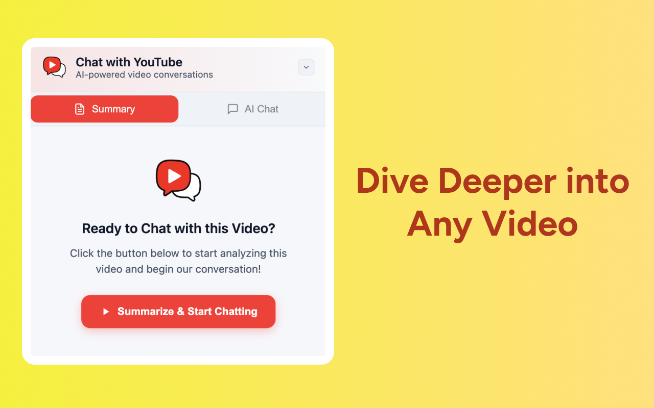Ask YouTube Videos - AI Summarizer & Chat by TunePaw - 截图 1