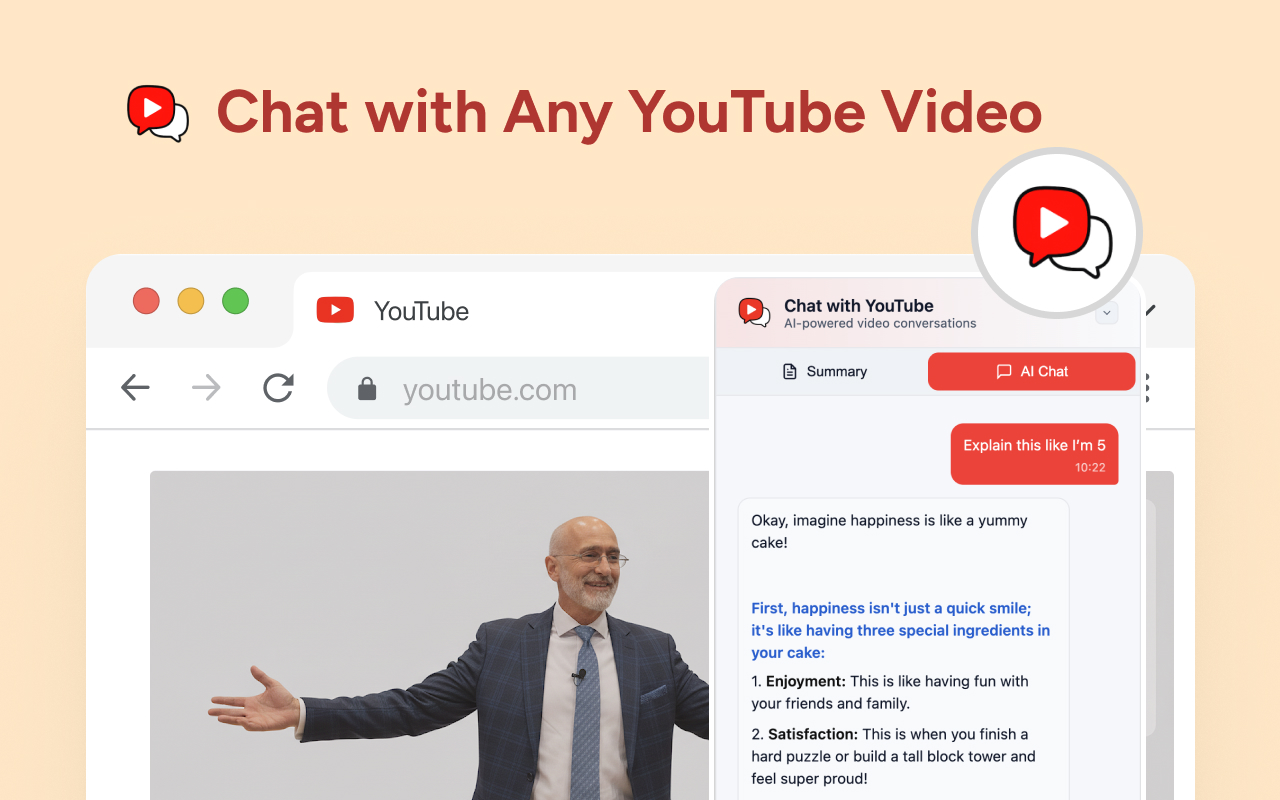 Ask YouTube Videos - AI Summarizer & Chat by TunePaw - 截图 4