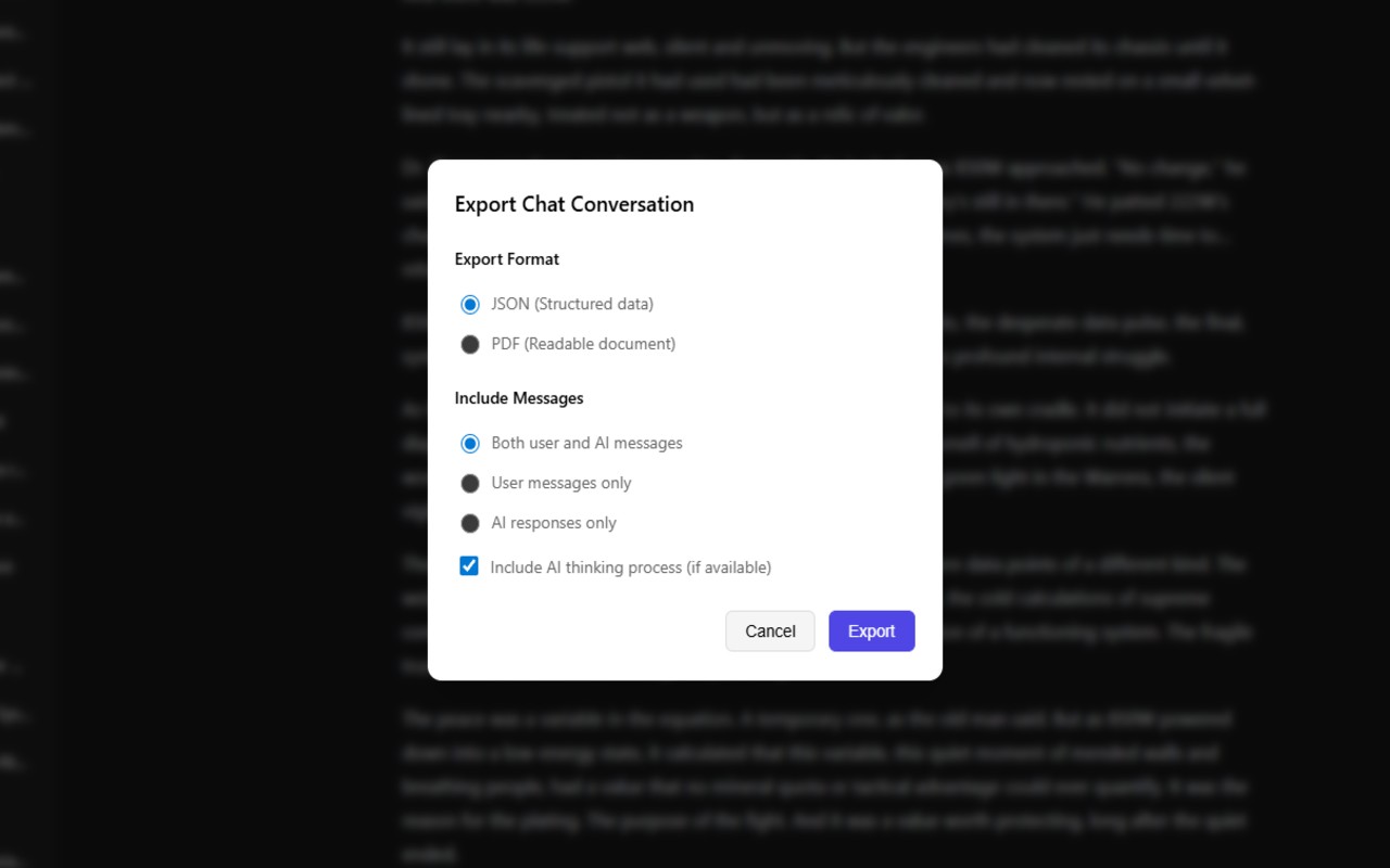 DeepSeek Chat Exporter - 截图 2