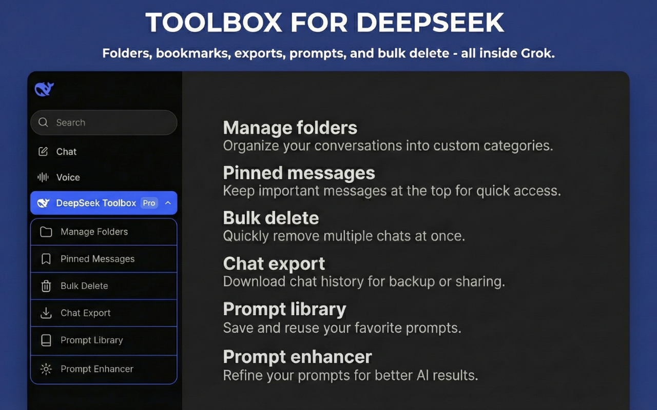 DeepSeek 文件夹、提示词库与导出 - 截图 4