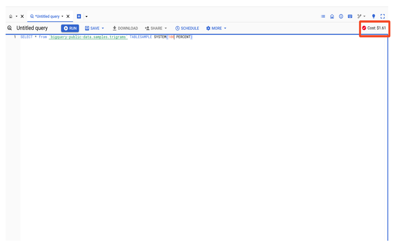 BigQuery Cost Estimator - 截图 4