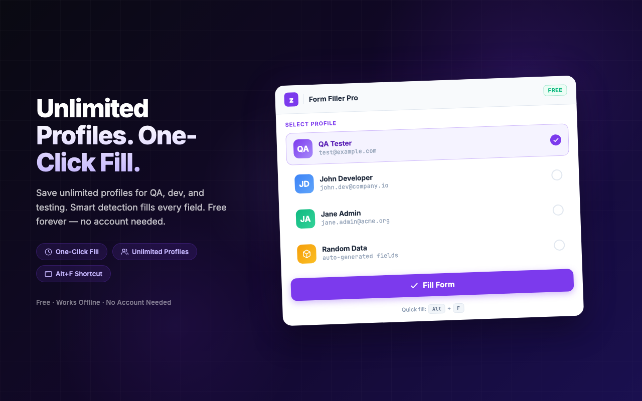 Form Filler Pro by Zovo | 一键自动填充 - 截图 5
