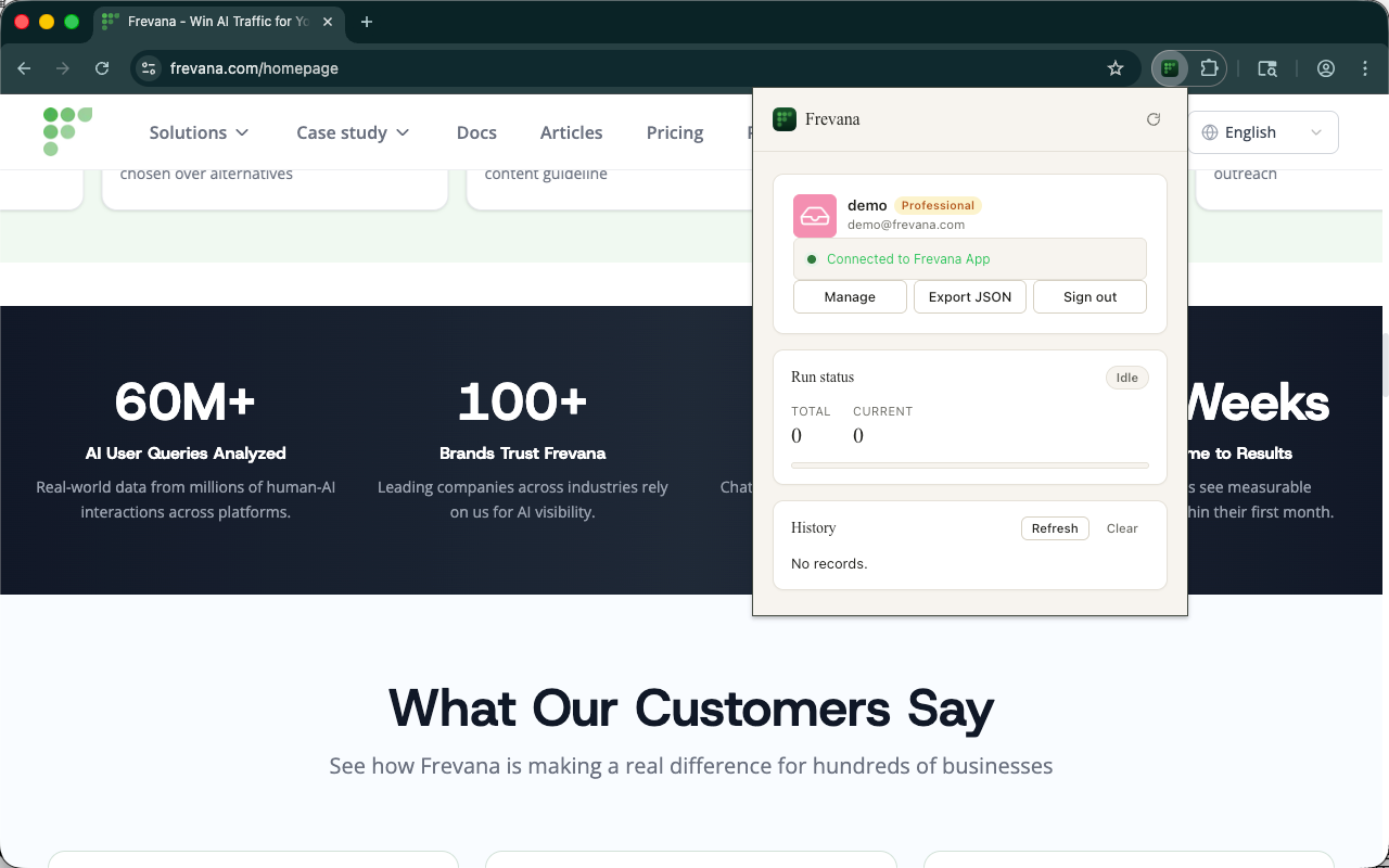 Frevana — Autonomous AI Growth Agent - 截图 1