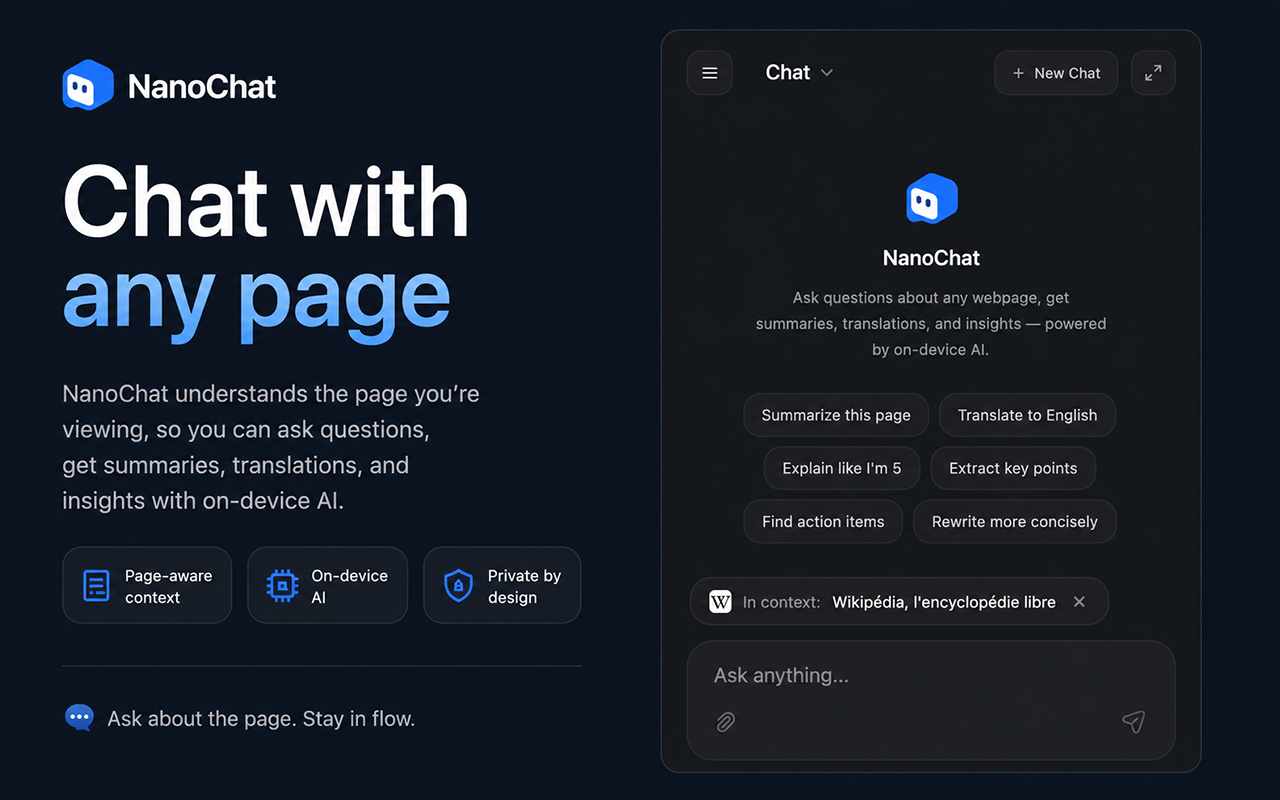 AI 助手:本地设备端运行 — NanoChat - 截图 5