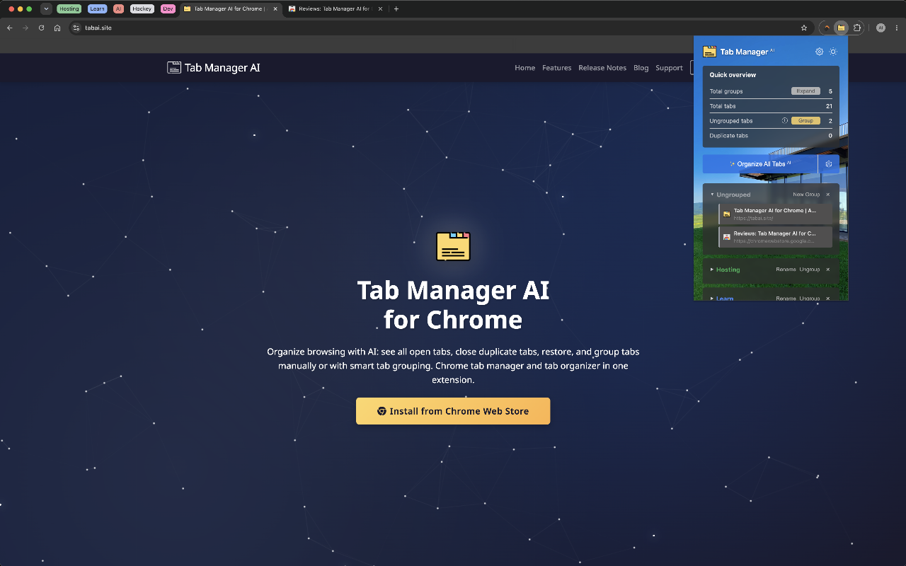 Chrome 的标签管理 AI - 截图 2