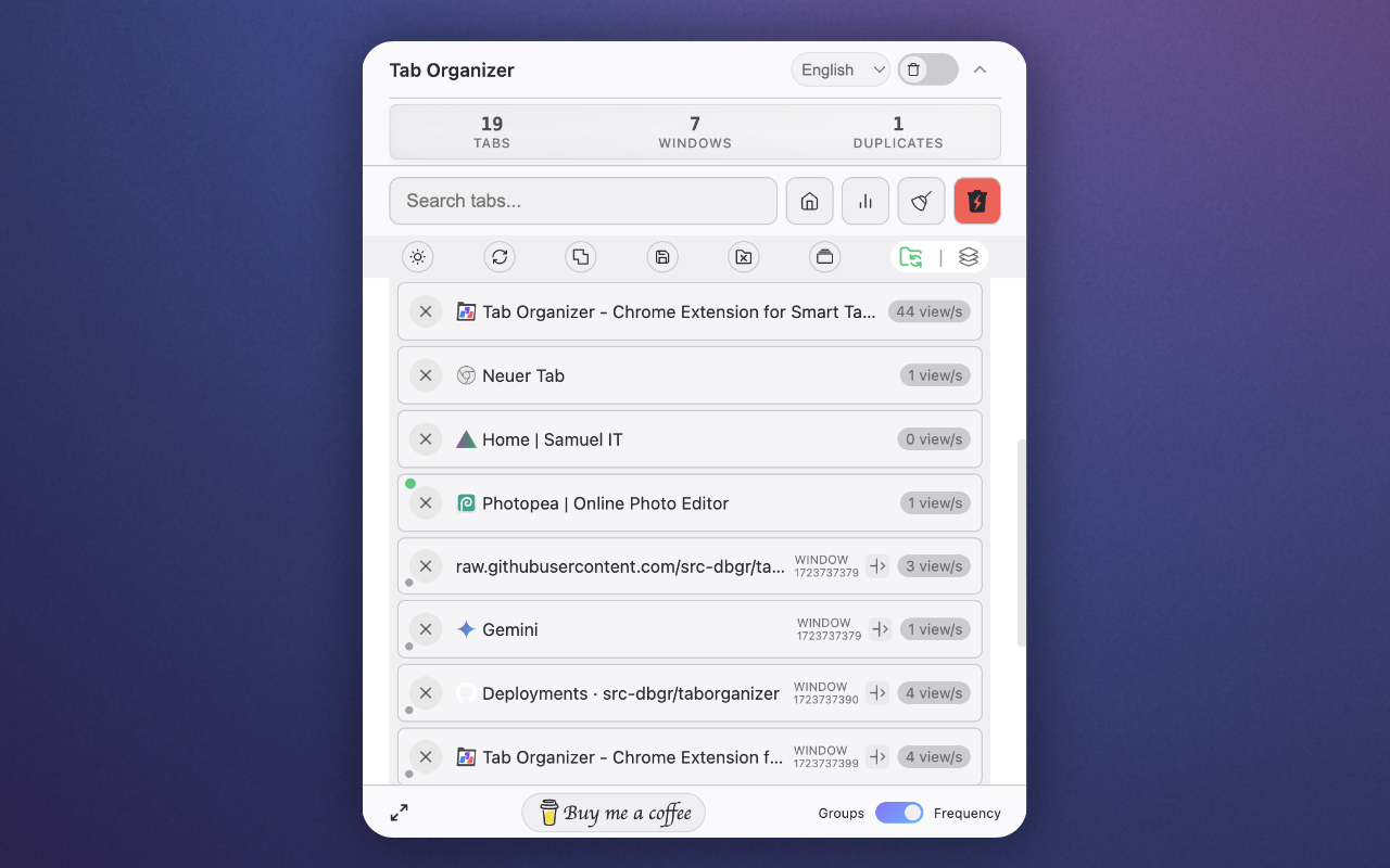 Tab Organizer - 截图 5